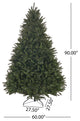 7.5' Norway Spruce Artificial Christmas Tree, Unlit