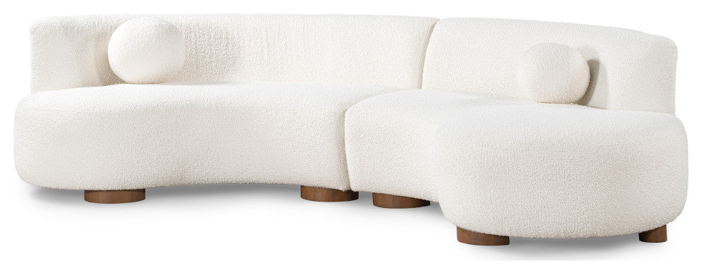 Octavia Sectional, Ivory