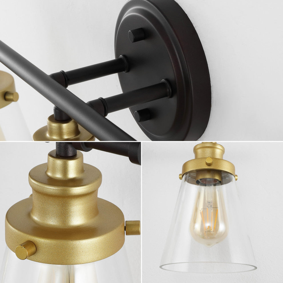 3-Light Traditional Vanity Light, Bathroom Hardware Accessory Set, 5-Piece