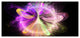 Purple Circle with Amazing Curves, Large Floral Canvas Art Print, 60"x28"