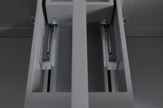 Monaco Bathroom Vanity Base Cabinet Without Top, Gray, 72", Double Sink