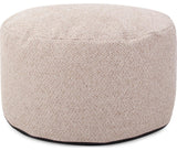 Stylish Panama Sand Round Foot Pouf