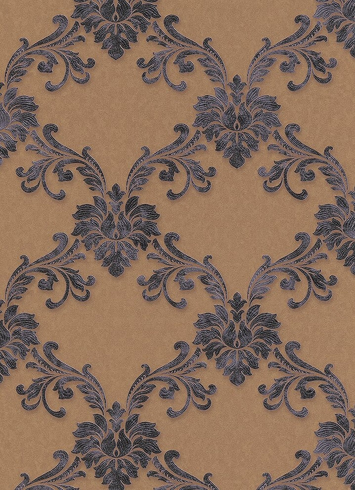 Eterna, Classic Ornamental Design Beige Wallpaper Roll