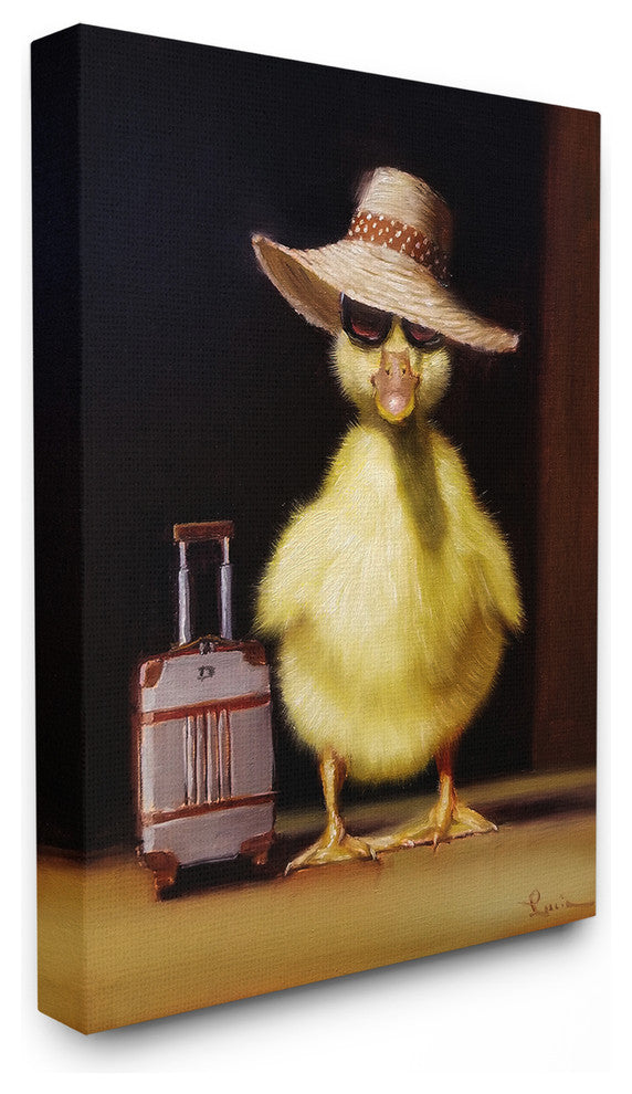Little Vacation Chick Ready to Travel Painting Canvas, 30"x40"