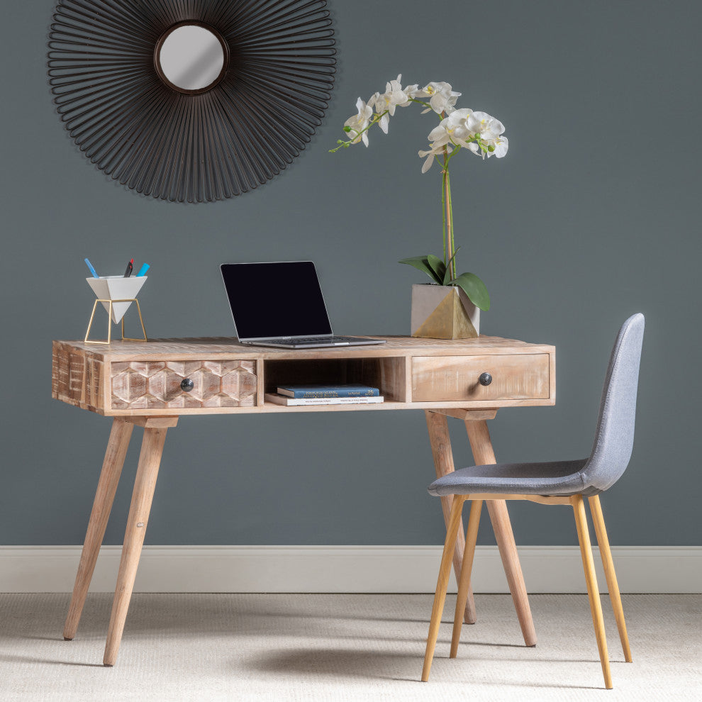 Kaelen Boho Wooden Desk