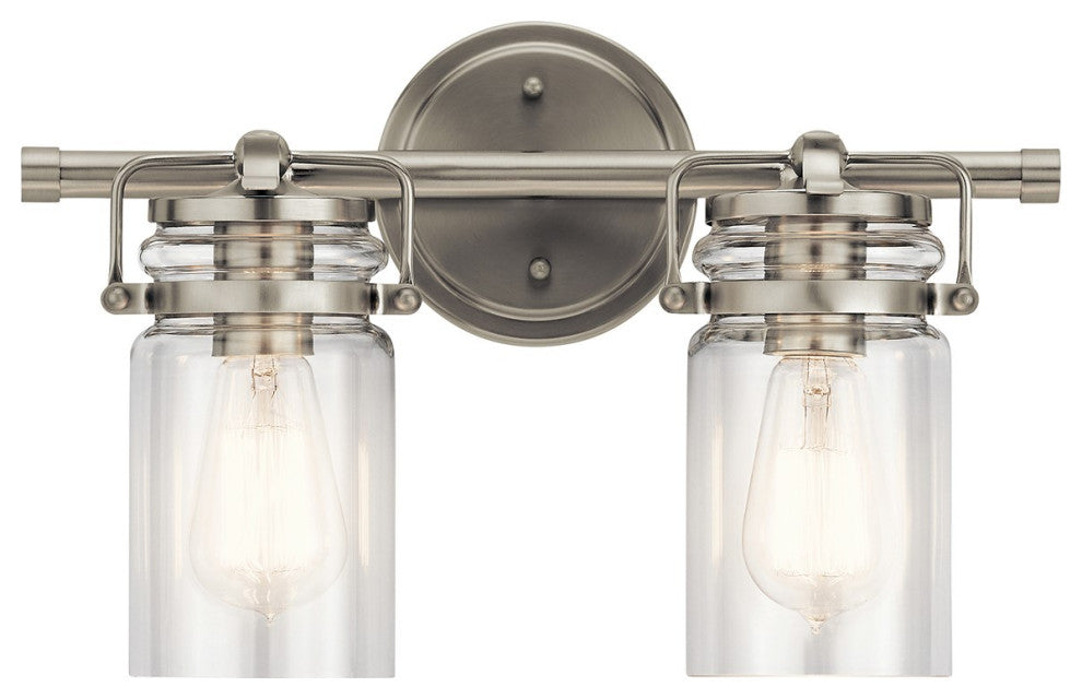 Kichler Brinley Bath Light, Brushed Nickel, 2