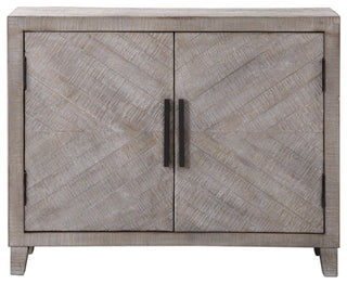 Uttermost 24873lind 40"W Contemporary Fir Wood Accent Cabinet - White Washed