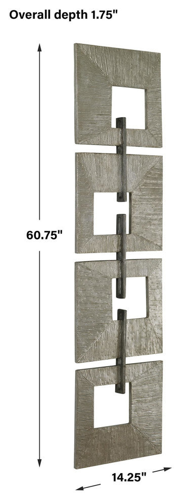 Uttermost 04354 Linked 14-1/4" x 60-3/4" Frameless Decorative - Multi