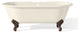Cheviot Products Regal Cast Iron Bathtub With Faucet Holes and Shaughnessy