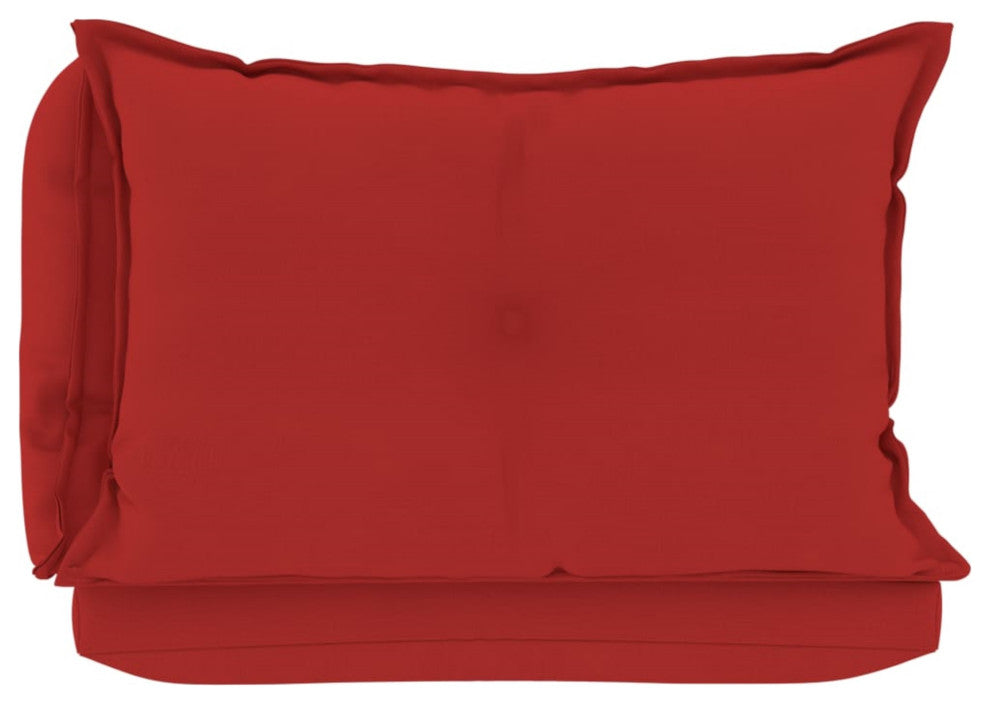 Vidaxl Pallet Sofa Cushions 3-Piece Red Fabric