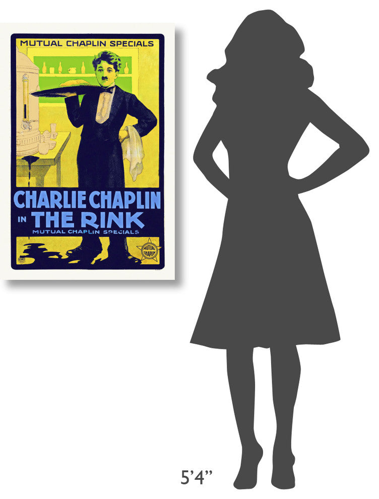 "Charlie Chaplin, The Rink - 1916" Canvas by Hollywood Photo Archive, 24x36"