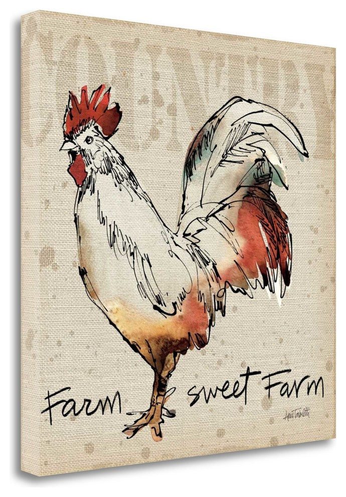 "Farm Life V" By Anne Tavoletti, Giclee Print on Gallery Wrap Canvas