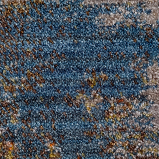 Distressed Geometric Area Rug, 2' X 6'