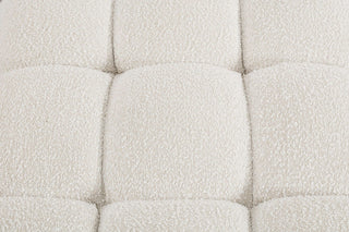 Ames Boucle Fabric Modular Sofa, Cream, 2-Piece: 2 Corner Chair