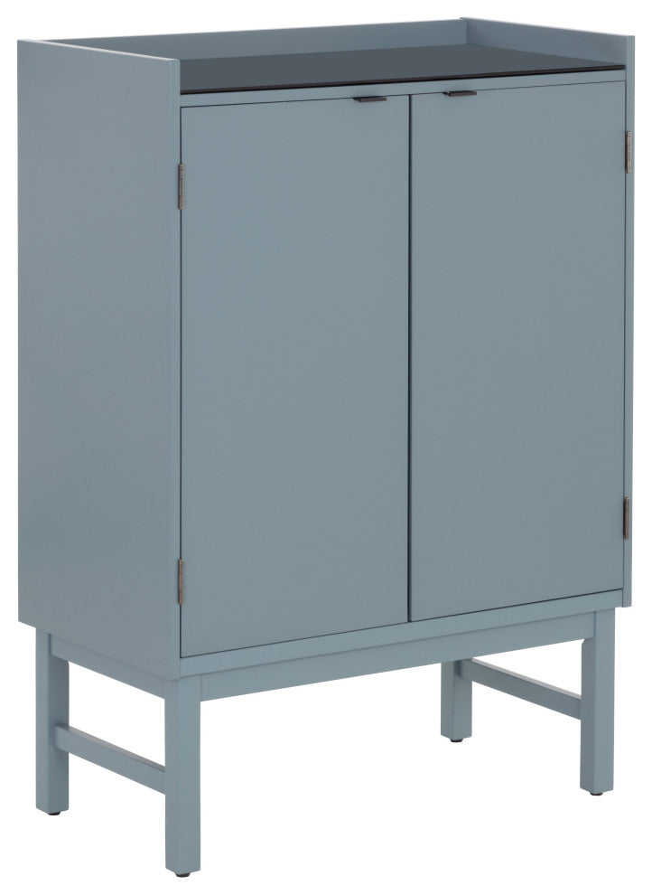 Wesson Wine Cabinet, Gray Blue