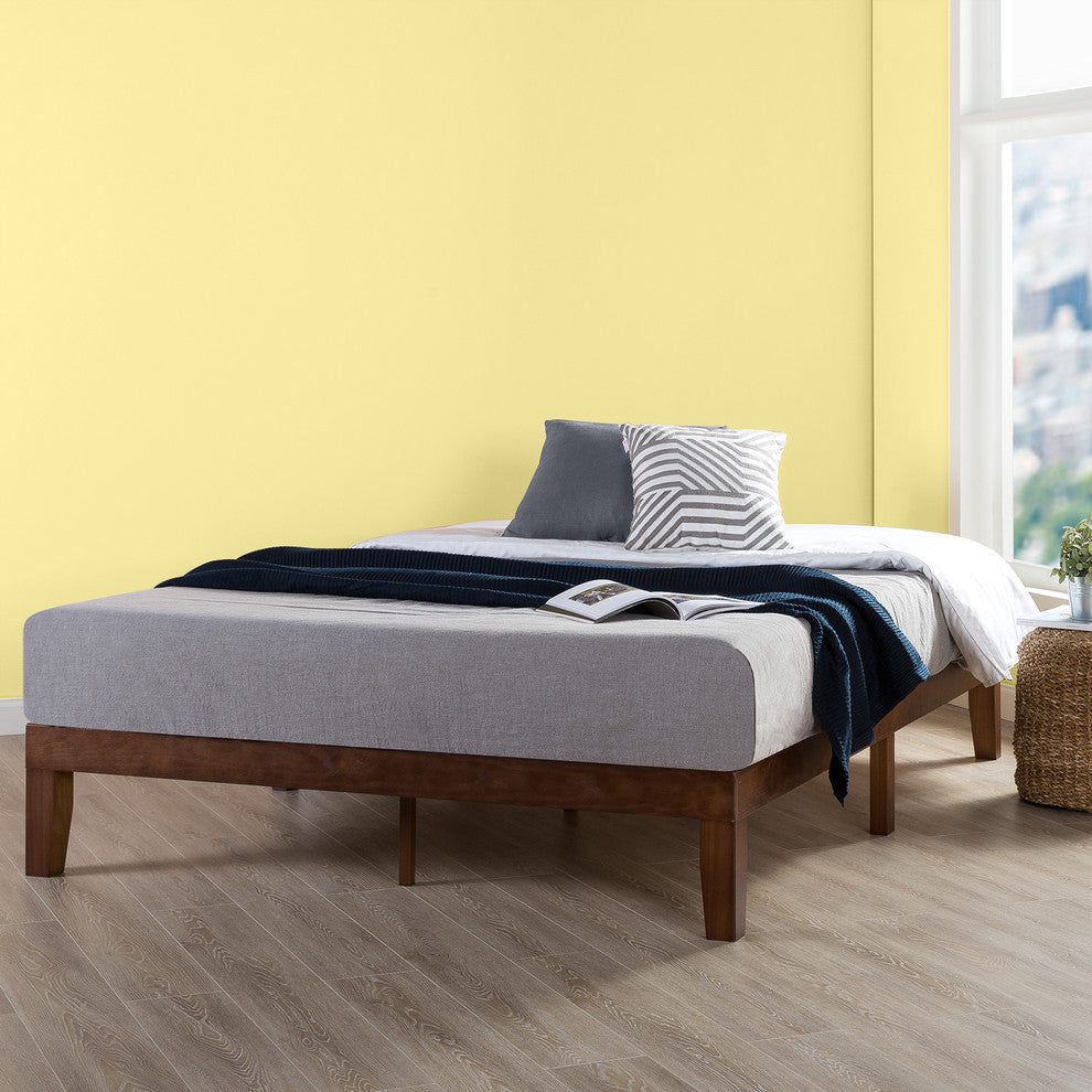 Naturalista Classic King Solid Wood Platform Bed, Espresso