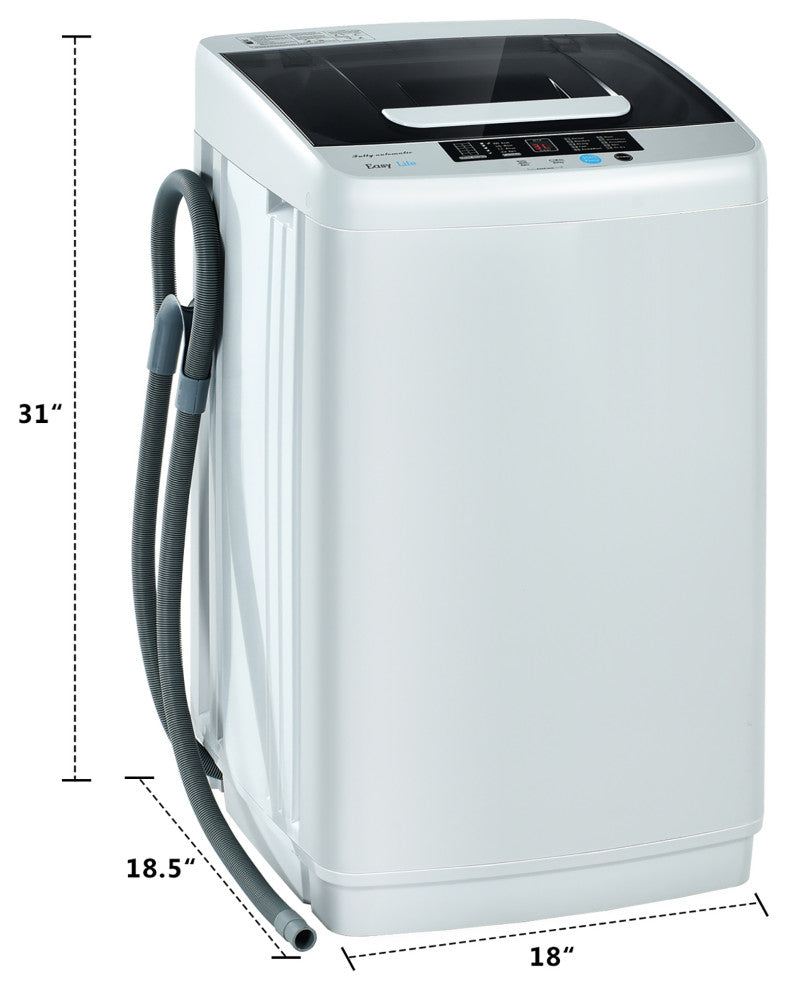 Costway Portable Full-Automatic Laundry Washing Machine Washer W/ Drain Pump