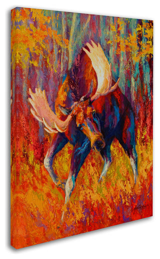 Marion Rose 'Immenent Charge Moose' Canvas Art, 47 x 35