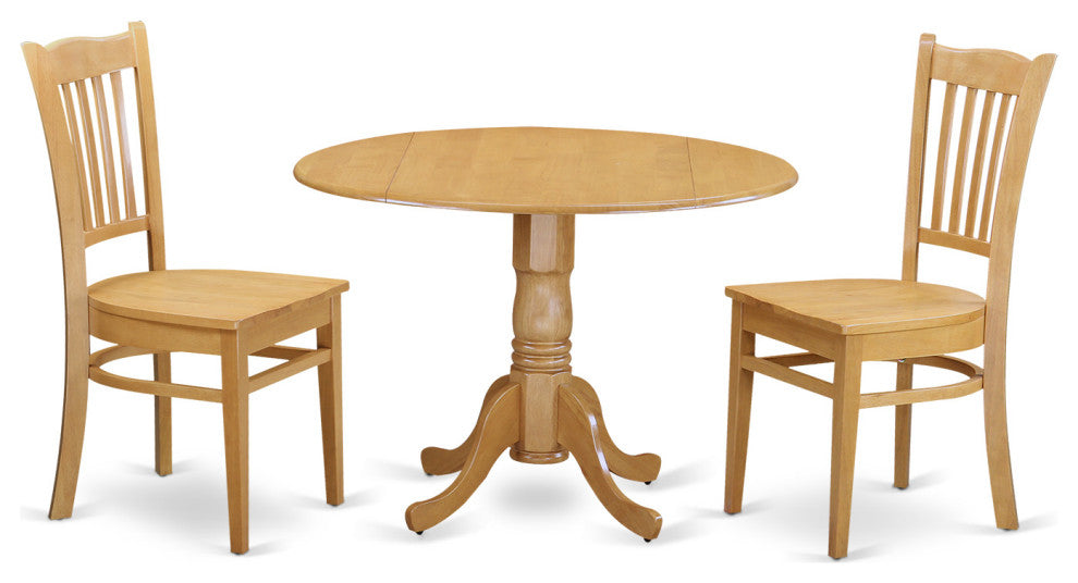 3 Pc Dining Room Set - Dinette Table And 2 Dinette Chairs