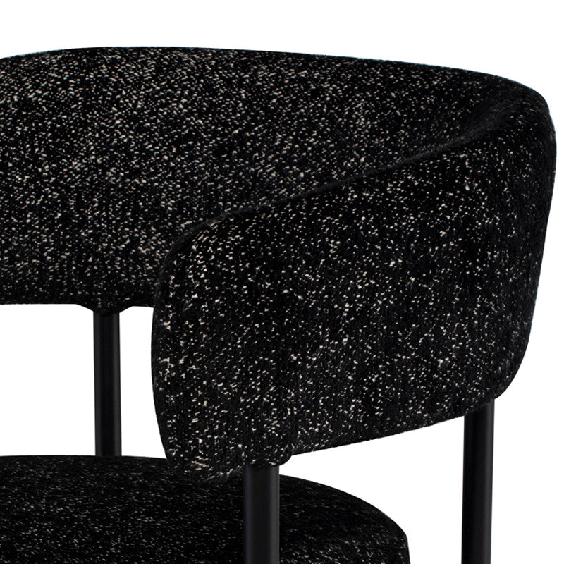 Cassia Salt & Pepper Fabric Dining Chair