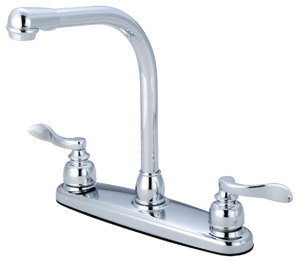 Kingston Brass Centerset Kitchen Faucet, Polished Chrome