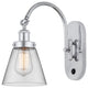 Cone Sconce, Polished Chrome, Clear, Clear
