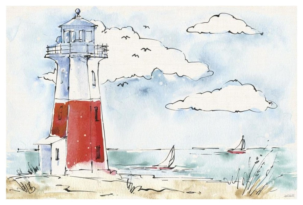 "Coastal Life VII" Digital Paper Print by Anne Tavoletti, 32"x22"