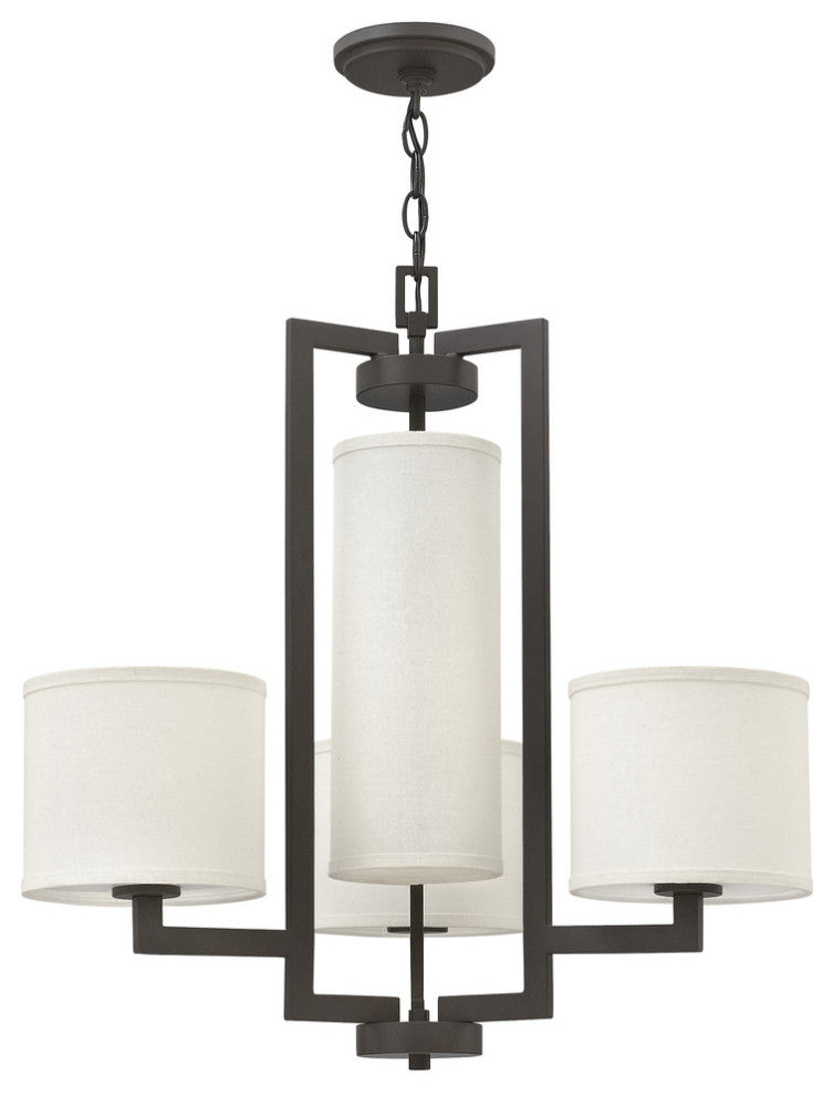 Hinkley Hampton Chandelier Small Single Tier, Buckeye Bronze