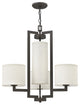 Hinkley Hampton Chandelier Small Single Tier, Buckeye Bronze