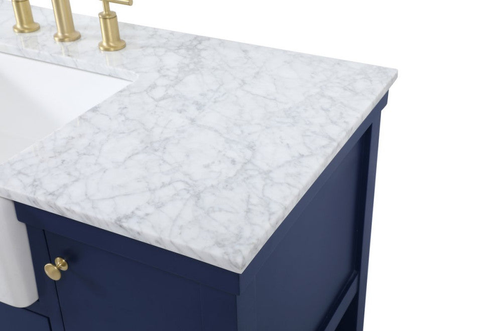 Home Living 22" Farmhouse Blue-Light Bathroom Vanity