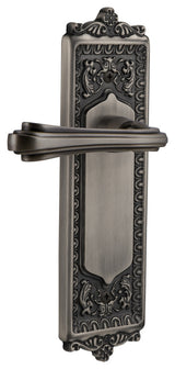 Egg & Dart Plate With Fleur Lever, Antique Pewter, Left-Handed