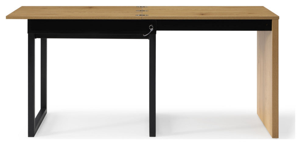 Loft Lyfe Arwen Desk, Extendable, Space Saving Design, Natural/Black