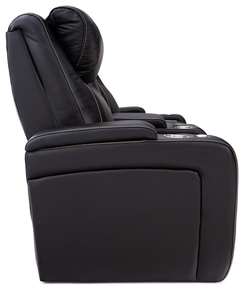 Seatcraft Colosseum Home Theater Seating, Black, Sofa