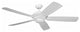 Monte Carlo 5CY60WH 60``Outdoor Ceiling Fan Cyclone White
