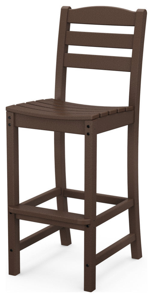 Polywood La Casa Cafe Bar Side Chair, Mahogany