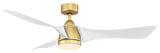 Fanimation Klear-KIT-56-LK Klear 56" 3 Blade Indoor / Outdoor - Brushed Satin