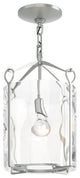 Bow Semi-Flush, Vintage Platinum Finish, Water Glass