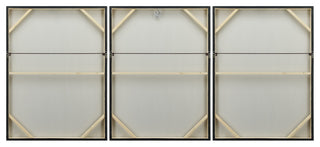 Blizzard Textured Metallic Hand Painted Wall Art by Martin Edwards