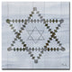 Ready2HangArt Inspirational 'Star of David V' Wrapped Canvas Wall Art