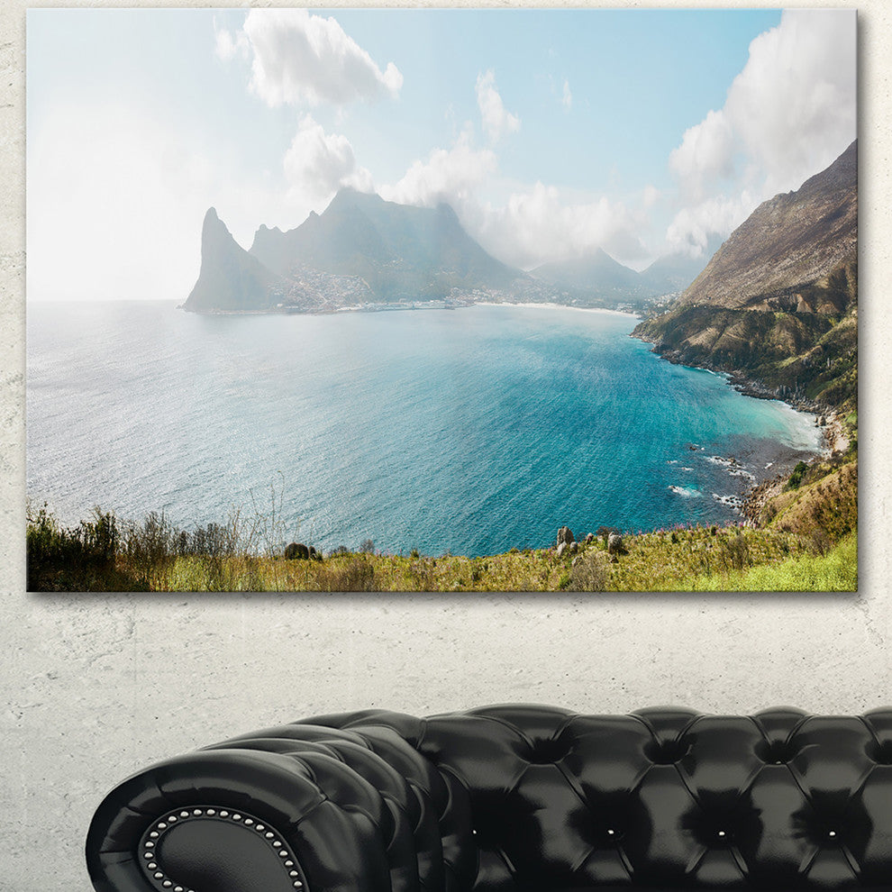 Hout Bay from Chapman Peak, Seashore Photo Canvas Art Print, 60"x28"