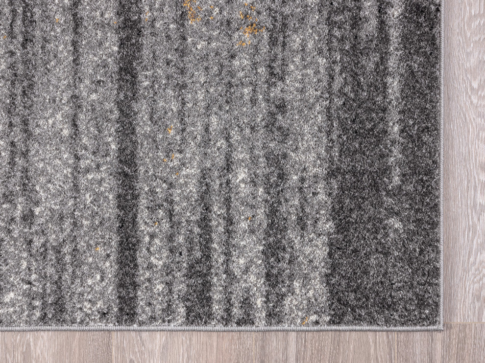 Abani Laguna LAG150A Contemporary Yellow Swirl Area Rug