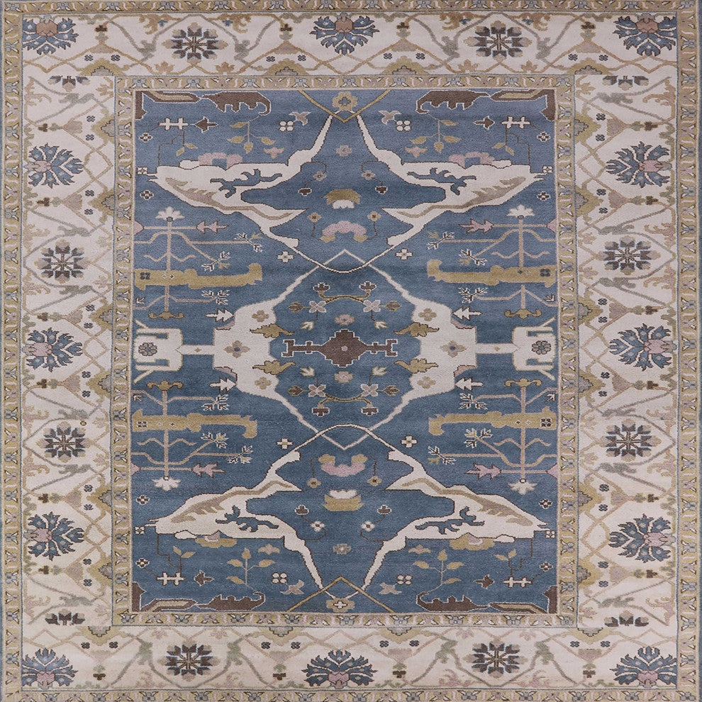 Ahgly Company Indoor Square Mid-Century Modern Area Rugs, 3' Square