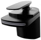 Novatto NBF-084 Wave Single Lever Waterfall Bathroom Faucet, Matte Black