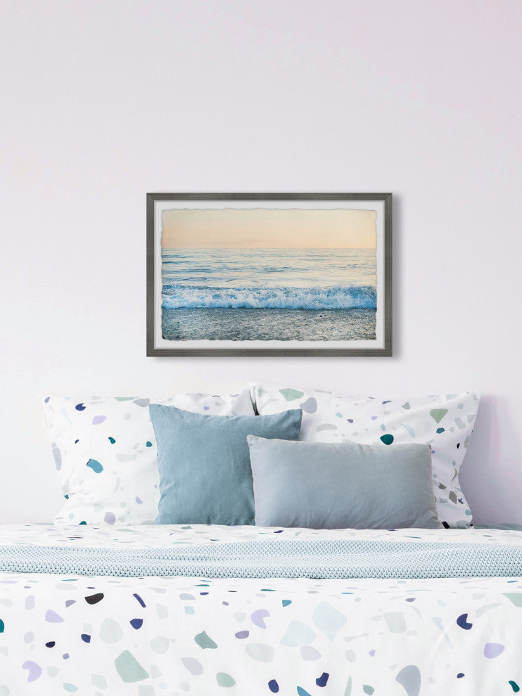 "Watching the Waves" Framed Painting Print, 24x16