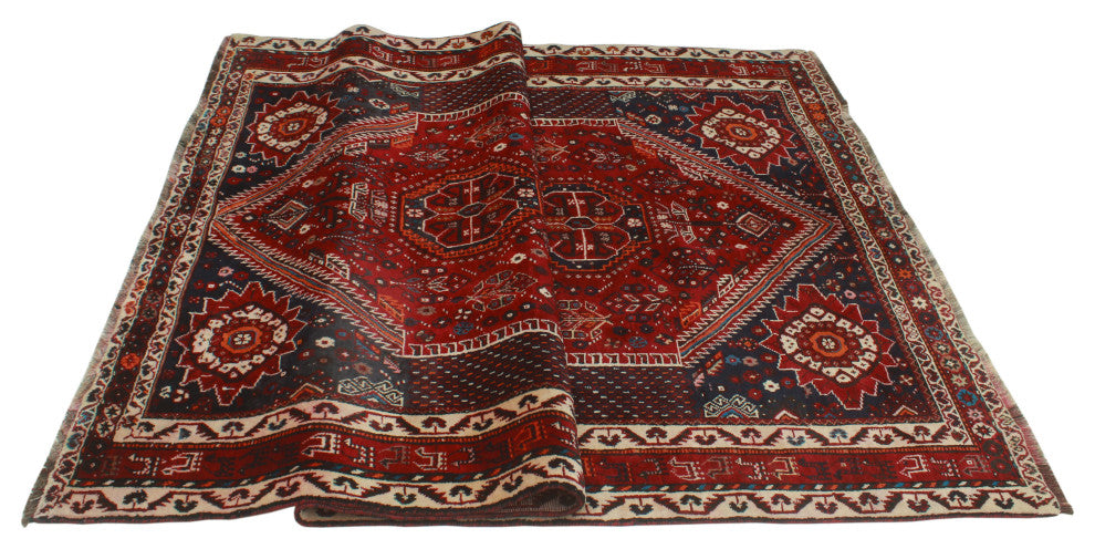 Fine Vintage Distressed Jarrett Red Rug