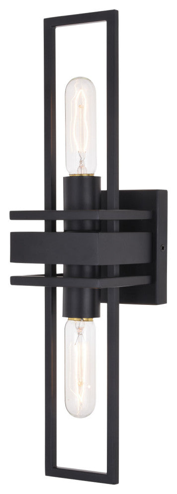 Marquis 2 Light Wall Light Matte Black
