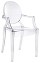 Casper Dining Armchair, Clear