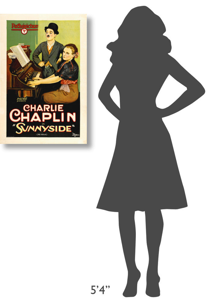 "Charlie Chaplin - Sunnyside, 1919" Canvas by Hollywood Photo Archive, 20x30"