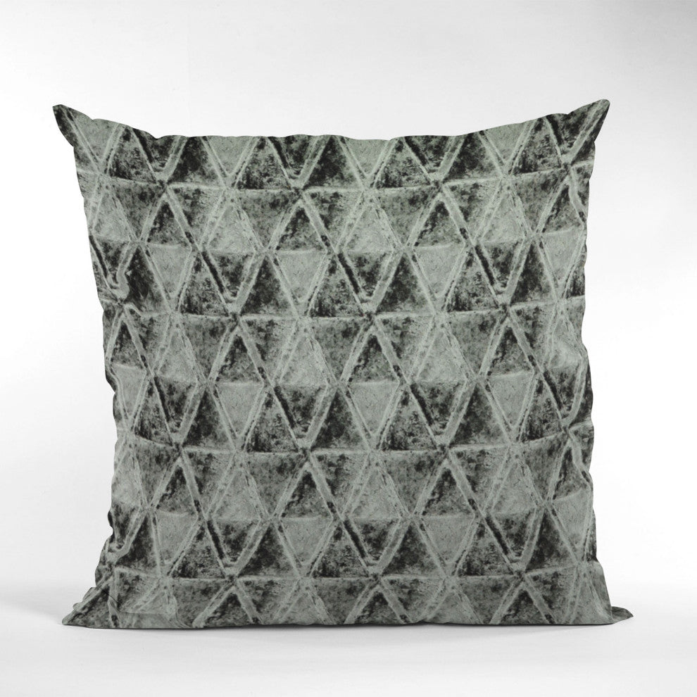 Noir Stars Velvet With Foil Printing Luxury Throw Pillow, Double sided 22"x22"