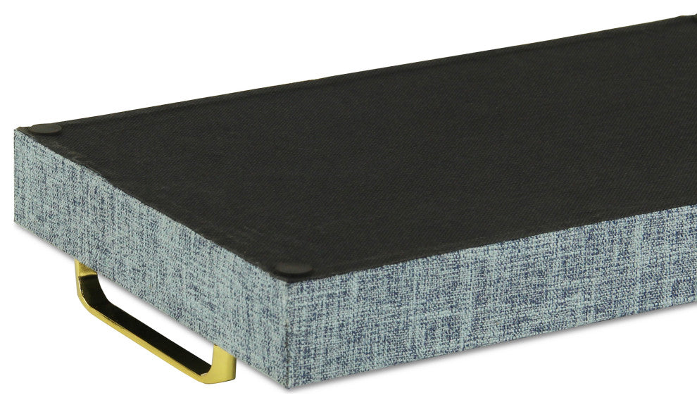 Canter Isle Light Blue Linen Tray